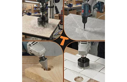 Wiertła diamentowe M14 - 6–68 mm - 13 sztuk w zestawie