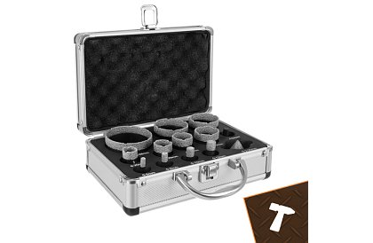 Wiertła diamentowe M14 - 6–68 mm - 13 sztuk w zestawie