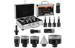 Wiertła diamentowe M14 - 6–68 mm - 13 sztuk w zestawie