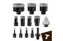 Wiertła diamentowe M14 - 6–68 mm - 13 sztuk w zestawie