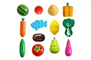 Drewniana zabawka – krojenie warzyw z akcesoriami - 34 części