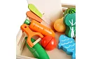 Drewniana zabawka – krojenie warzyw z akcesoriami - 34 części
