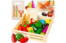 Drewniana zabawka – krojenie warzyw z akcesoriami - 34 części