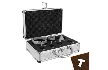 Wiertła diamentowe M14 - 6–68 mm – zestaw 7 sztuk