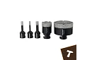 Wiertła diamentowe M14 6–68 mm - zestaw 7 części + adapter