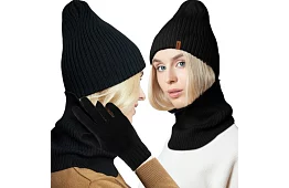 Zimowy zestaw Trizand – czapka + komin + rękawice