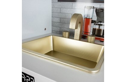 Drewniana kuchnia dziecięca XL z akcesoriami – biała