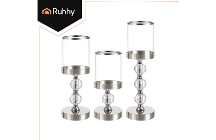 Zestaw 3 świeczników – Glamour