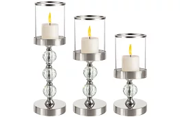 Zestaw 3 świeczników – Glamour