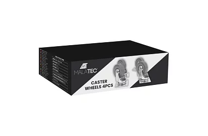 Obrotowe gumowe kółka – zestaw 4 sztuki