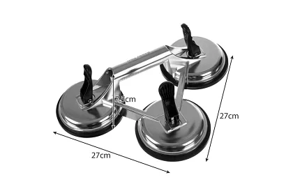 Potrójna przyssawka próżniowa 3×120 mm – bezpieczne podnoszenie do 150 kg