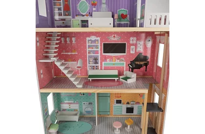 Duży domek dla lalek 114 cm - z windą