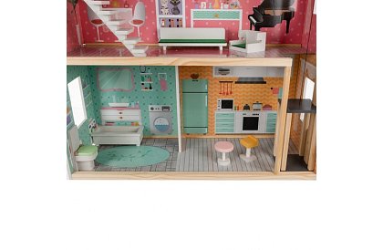 Duży domek dla lalek 114 cm - z windą