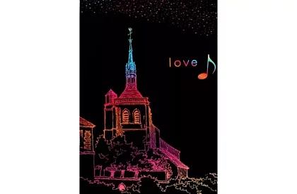 Notatnik do skrobania z drewnianym stylusem - scratch note