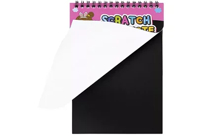 Notatnik do skrobania z drewnianym stylusem - scratch note