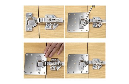 Zestaw naprawczy do złamanych zawiasów meblowych - 4 sztuki