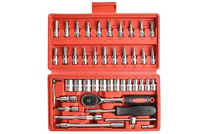 Zestaw narzędzi 46 części w pudełku