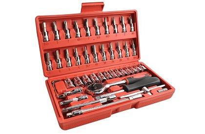 Zestaw narzędzi 46 części w pudełku