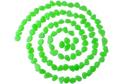 Lśniące fluorescencyjne kamienie - 100 szt.