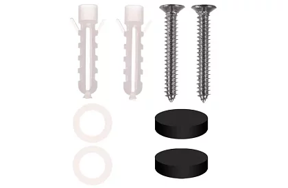 Półka łazienkowa - czarna - 50 cm