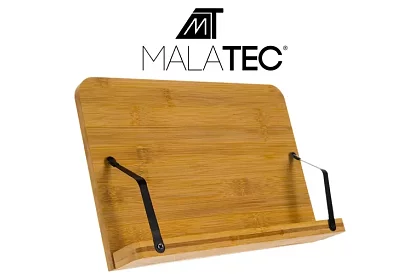 Drewniany stojak na książkę i laptop