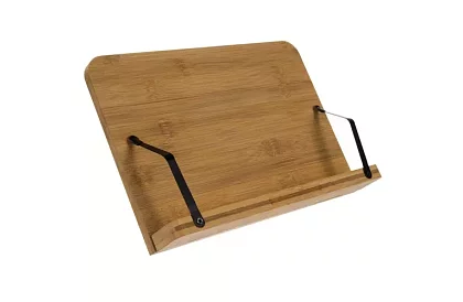 Drewniany stojak na książkę i laptop