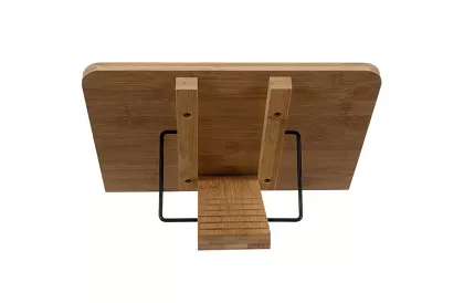 Drewniany stojak na książkę i laptop