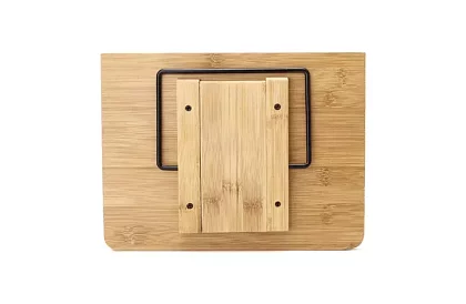 Drewniany stojak na książkę i laptop