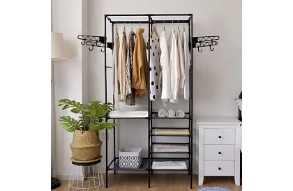 Podwójny wieszak na odzież XXL - 173 x 36 x 108 cm