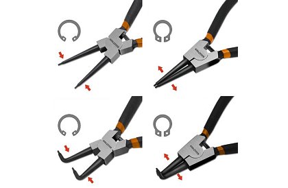 Kleszcze seger - Zestaw 4 kleszczy do segerów