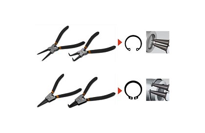 Kleszcze seger - Zestaw 4 kleszczy do segerów