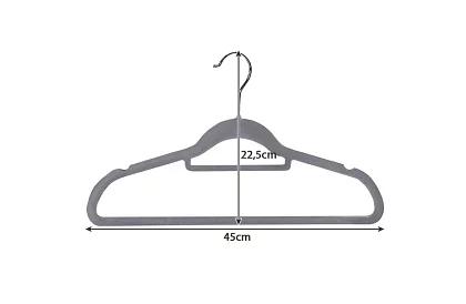 Szatkowe wieszaki na odzież – podwójne - zestaw 20 szt.