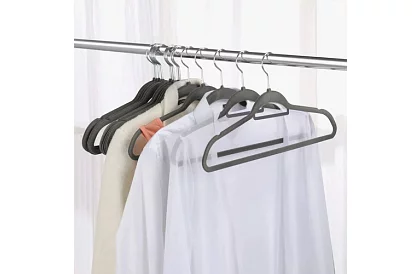 Szatkowe wieszaki na odzież – podwójne - zestaw 20 szt.