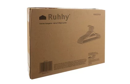 Szatkowe wieszaki na odzież – podwójne - zestaw 20 szt.