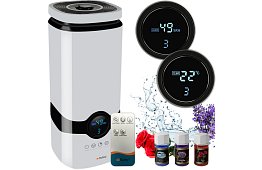 Ultradźwiękowy nawilżacz powietrza z jonizacją 4 l + 3 olejki zapachowe