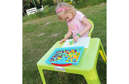 Mozaika edukacyjna dla dzieci - zestaw puzzli 296 elementów