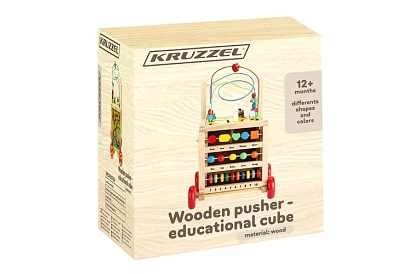 Drewniana edukacyjna i edukacyjna kostka dla dzieci