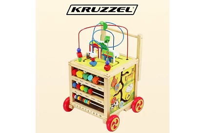 Drewniana edukacyjna i edukacyjna kostka dla dzieci