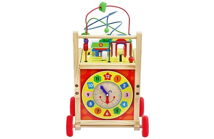 Drewniana edukacyjna i edukacyjna kostka dla dzieci