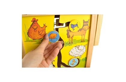 Drewniana edukacyjna i edukacyjna kostka dla dzieci