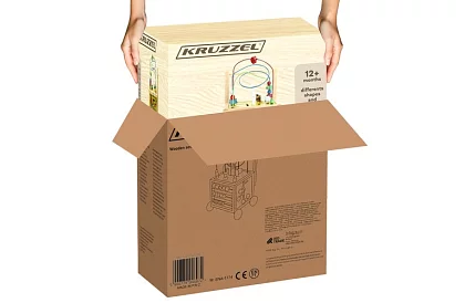 Drewniana edukacyjna i edukacyjna kostka dla dzieci