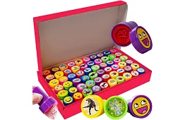 Zestaw stempli dla dzieci – 60 sztuk