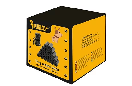 Zestaw worków na ekskrementy – 1000 szt. + etui