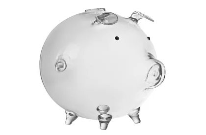 Skarbonka – szklana świnka