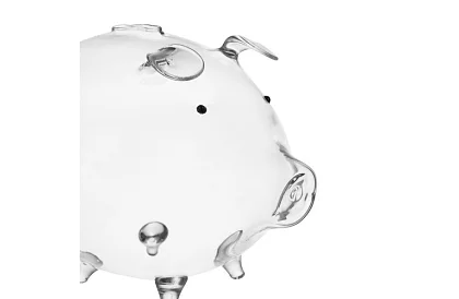 Skarbonka – szklana świnka