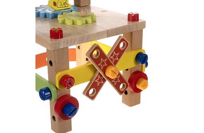 Drewniane krzesło sensoryczne dla dzieci