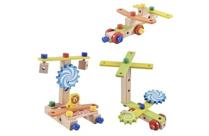 Drewniane krzesło sensoryczne dla dzieci