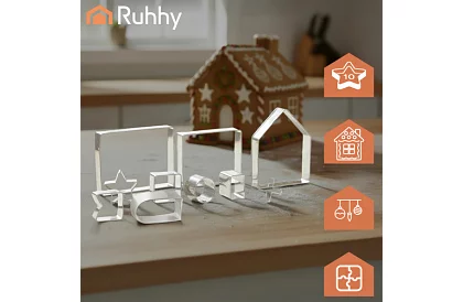 Zestaw foremek do wykrawania piernikowej chatki