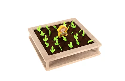 Drewniana gra 2w1 – farma