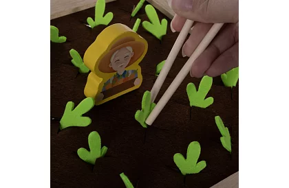 Drewniana gra 2w1 – farma